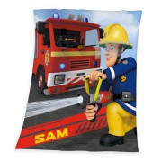 Požárník Sam fleece deka 130/160 cm